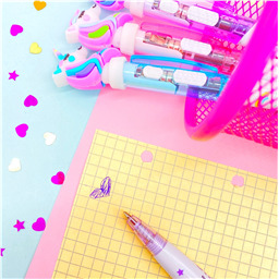 Ручка шариковая с синим стержнем Light Unicorn