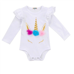 Боди белое Спящий единорожка