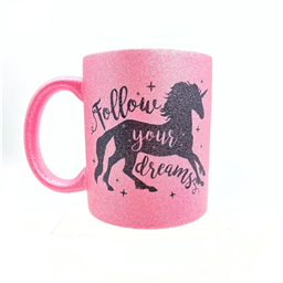 Блестящая 3D кружка Born to be a unicorn (3 цвета) 