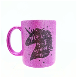 Блестящая 3D кружка Born to be a unicorn (3 цвета) 