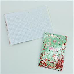 Блокнот с блестками и водой Единорог  21*15 см