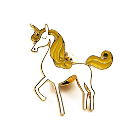 Значок железный Золотая грива единорога