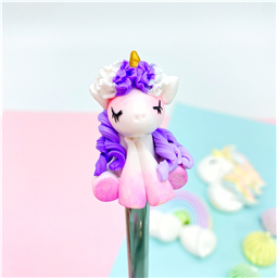 Чайная ложка Единорожка лиловая грива