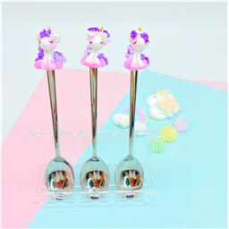 Чайная ложка Единорожка лиловая грива