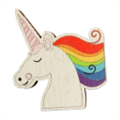 Деревянный значок Волшебный единорожка