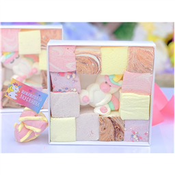 Домашний Маршмеллоу  единорог в коробочке Home made Marshmallow