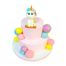 Двухъярусный торт Малыш единорожка