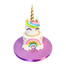 Двухъярусный торт Нежная радуга