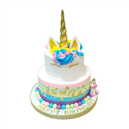 Двухъярусный торт Золоторожик