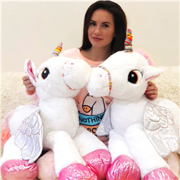 Единорог для обнимашек с крыльями