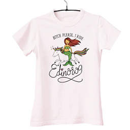 Футболка Bitch please, i ride edinorog