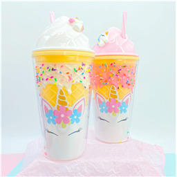 Термостакан с трубочкой Shake Unicorn 