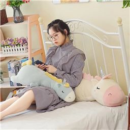 Игрушка-подушка мягкая единорог Колбаскин (95 см, 130 см)