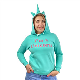 Худи с рогом и ушами I am Unicorn