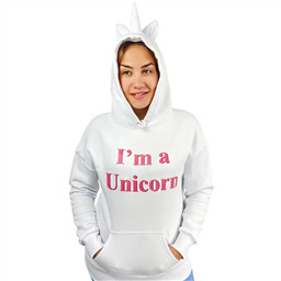 Худи с рогом и ушами I am Unicorn