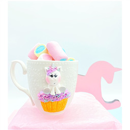 Кружка кружевная Единорог кексик