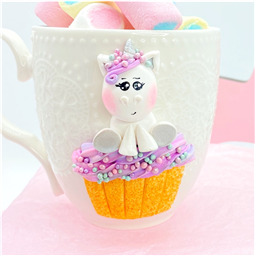 Кружка кружевная Единорог кексик