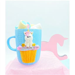 Кружка вязаная Единорог кексик