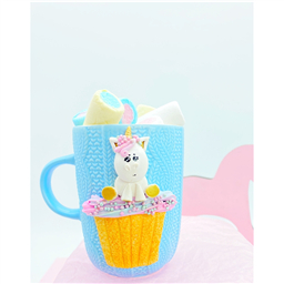 Кружка вязаная Единорог кексик