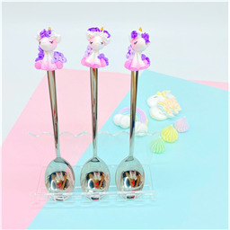 Ложка столовая Единорожка лиловая грива