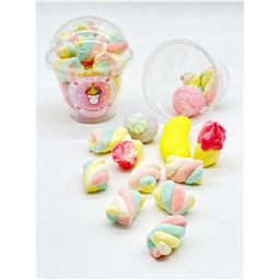 Маршмеллоу с начинкой в стаканчике 