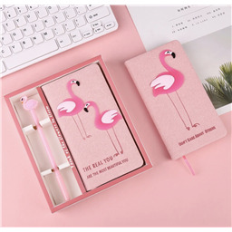 Блокнот и ручка Розовый фламинго 
