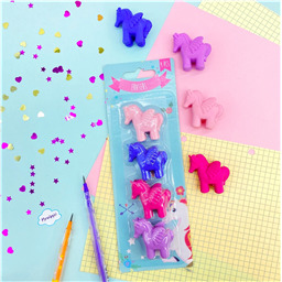 Набор ластиков 4 шт  Unicorns