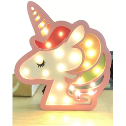 Ночник деревянный Малыш Единорог