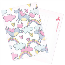 Открытка Радужные единороги 