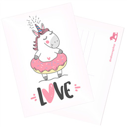 Открытка Влюбленный  единороджка