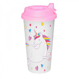 Пластиковый термостакан Яркий единорожка