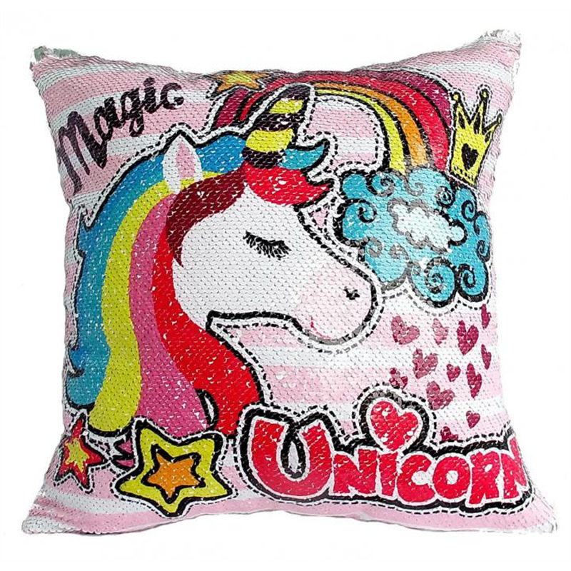 Подушка с пайетками Magic Unicorn