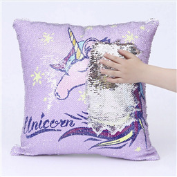 Подушка с пайетками Unicorn