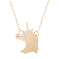 Подвеска золотой Геометрический единорог