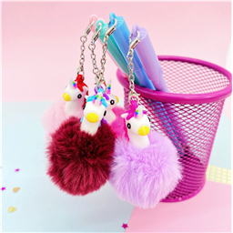 Ручка шариковая с брелоком Пушистик