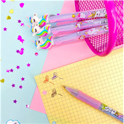 Ручка шариковая 3 цвета Unicorn Colors
