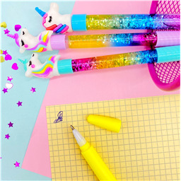 Ручка шариковая с блестками Shining Unicorn