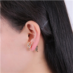 Серьги двухсторонние Пегас-единорог