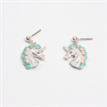 Серьги Единорожка с бантиками