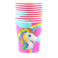 Стакан одноразовый бумажный Единорог Unicorn Party 6 шт