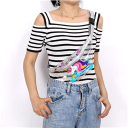 Сумка поясная прозрачная Super Единорог