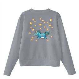 Серый свитшот со звездами