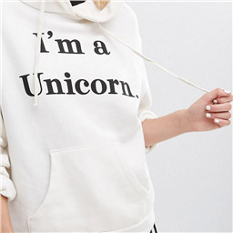 Свитшот с рогом и ушками I am a unicorn