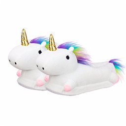 Тапочки домашние с закрытой пяткой Единорожка с ножками