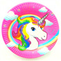 Тарелка бумажная одноразовая Единорог Unicorn Party 6 шт