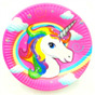 Тарелка бумажная одноразовая Единорог Unicorn Party 6 шт