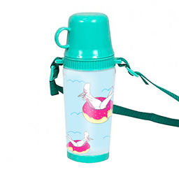 Термос на ремне с кружкой Лето