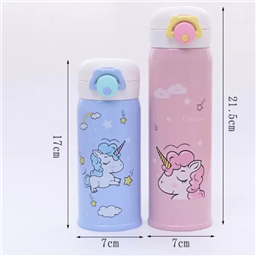 Маленький железный термос Милаш единорог