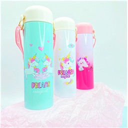 Термос железный с ремешком Lovely Unicorn ( 200 мл, 280 мл)