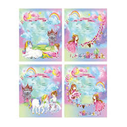 Тетрадь в клетку с единорогом 12 л